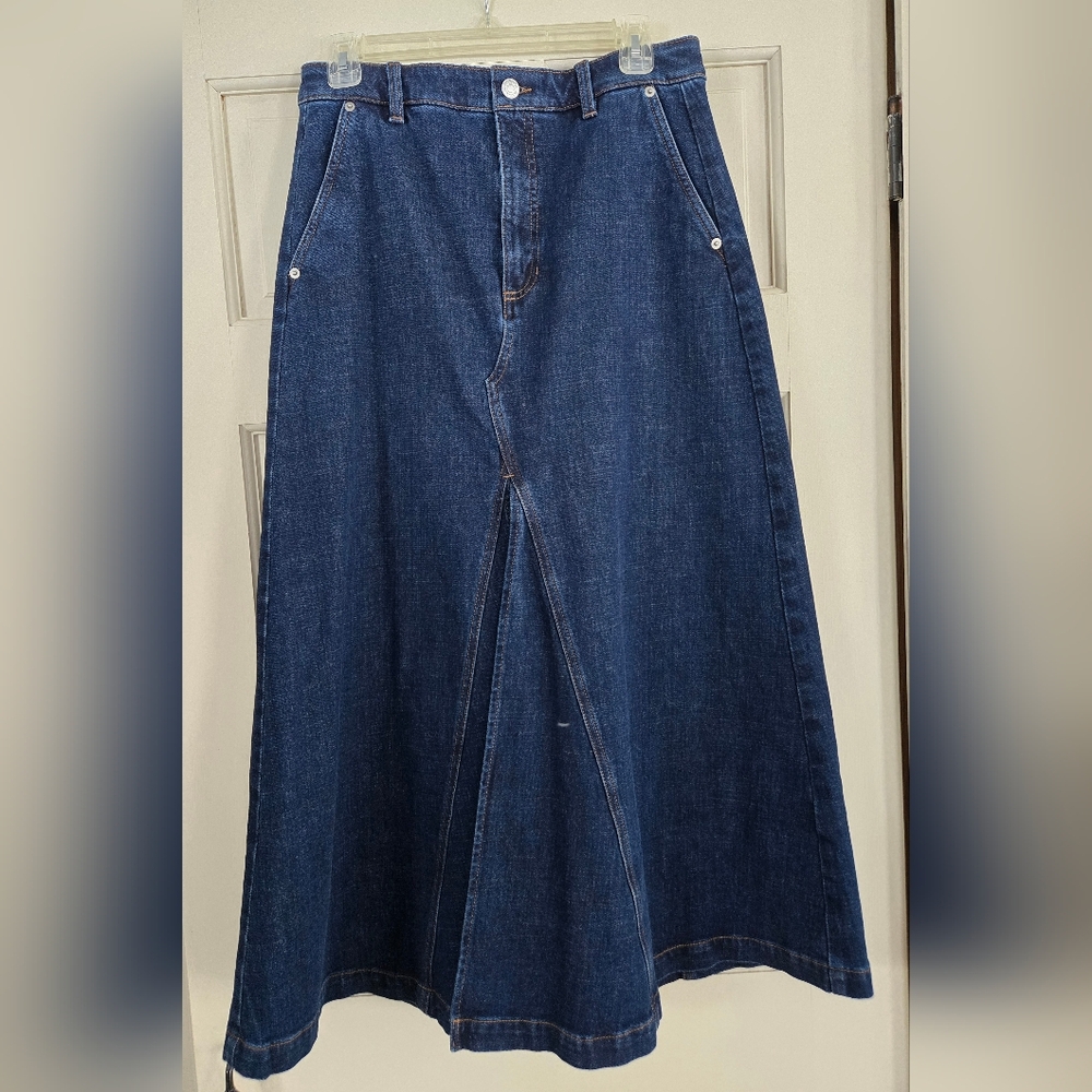 Banana Republic Indigo A-Line Denim Skirt